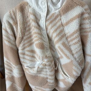 FP Movement by Free People Cream and Tan Puffer Jacket